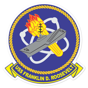 USS Franklin D. Roosevelt (CVB/CVA/CV-42) Ship's Crest Vinyl Sticker