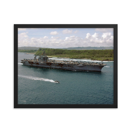 USS Kitty Hawk (CV-63) Framed Ship Photo
