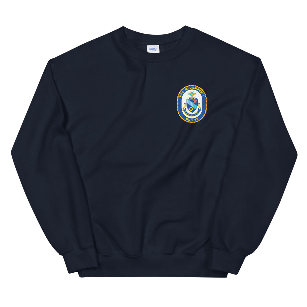 USS McCampbell (DDG-85) Ship's Crest Sweatshirt