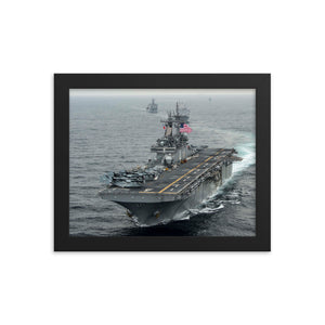 USS Boxer (LHD-4) Framed Ship Photo