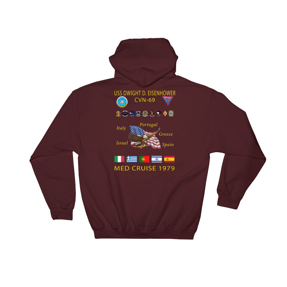 USS Dwight D. Eisenhower (CVN-69) 1979 Cruise Hoodie