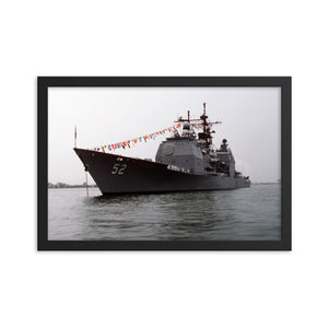 USS Bunker Hill (CG-52) Framed Ship Photo