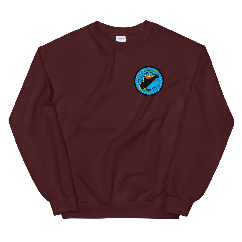 USS Minneapolis-Saint Paul (SSN-708) Ship's Crest Sweatshirt
