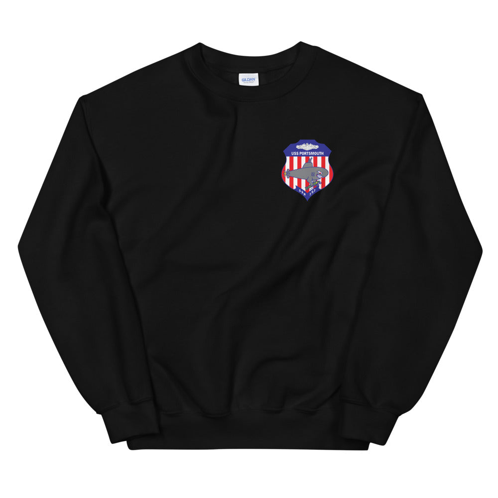 USS Portsmouth (SSN-707) Ship's Crest Sweatshirt