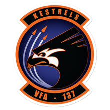 Load image into Gallery viewer, VFA-137 Kestrels Squadron Crest Vinyl Sticker