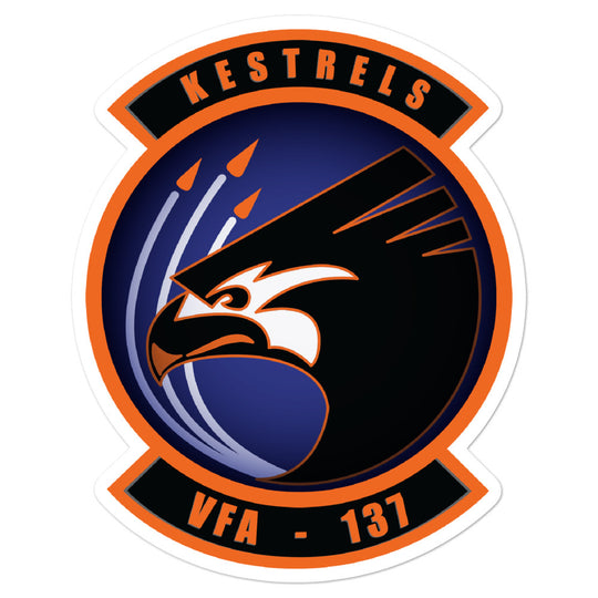 VFA-137 Kestrels Squadron Crest Vinyl Sticker