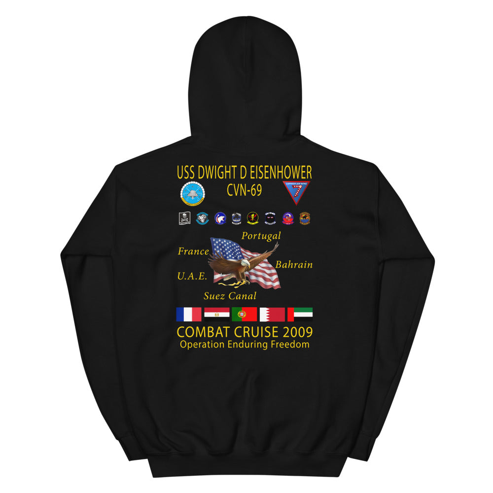 USS Dwight D. Eisenhower (CVN-69) 2009 Cruise Hoodie