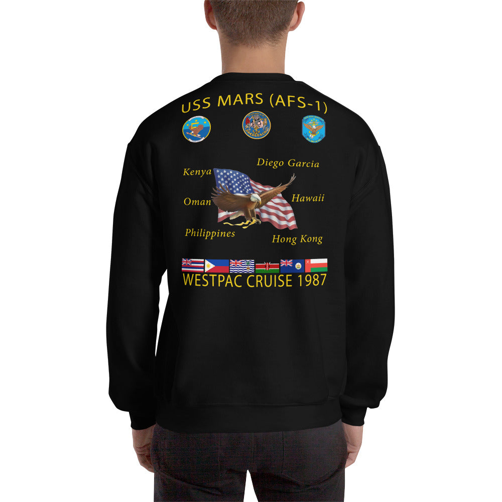 USS Mars (AFS-1) 1987 Cruise Sweatshirt