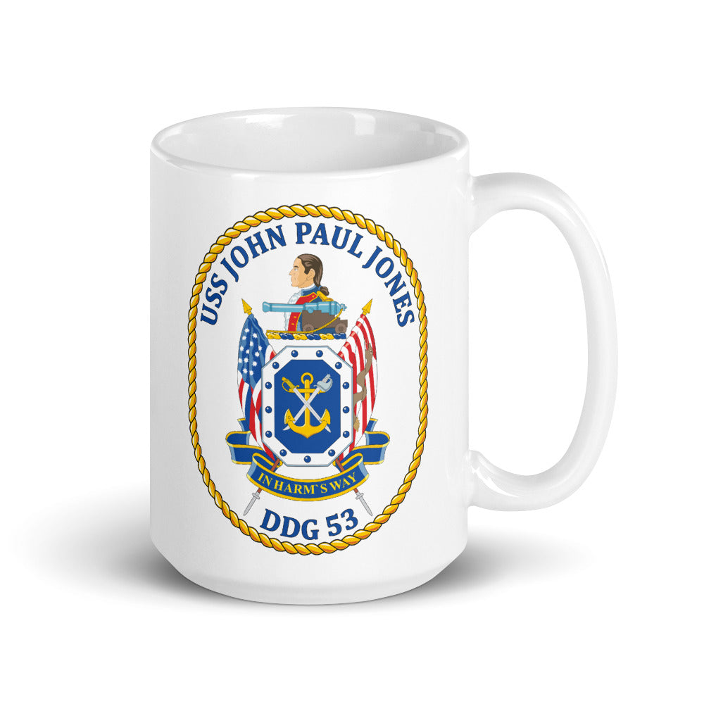 USS John Paul Jones (DDG-53) Ship's Crest Mug
