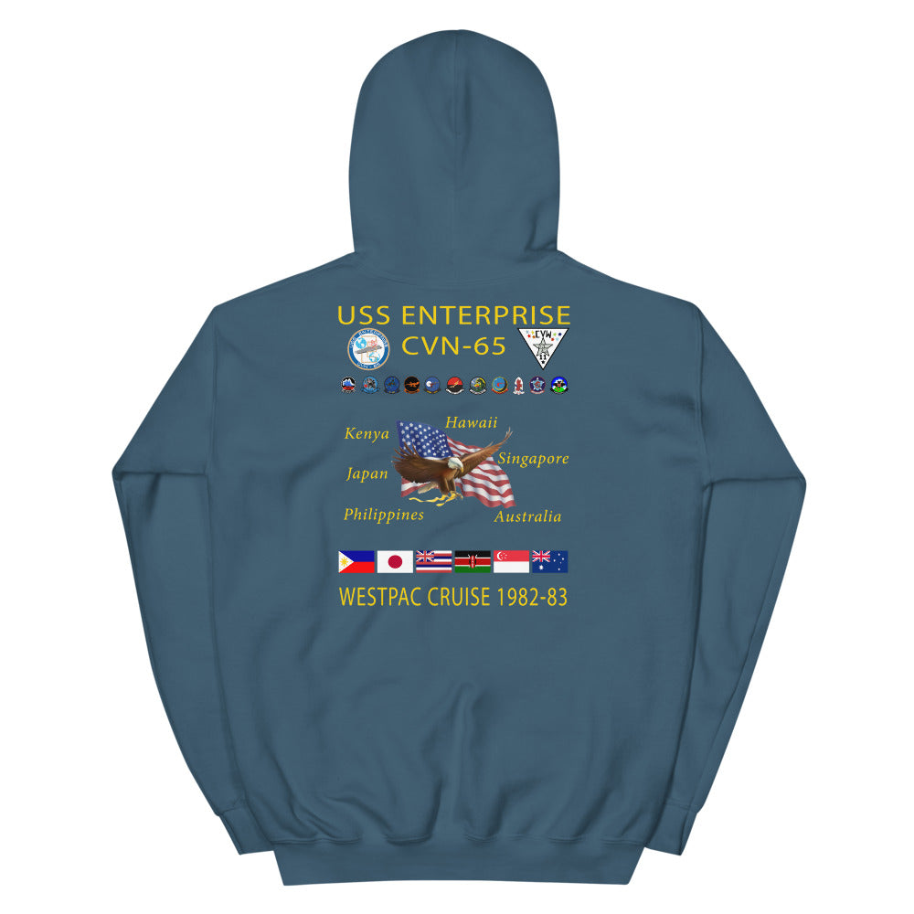 USS Enterprise (CVN-65) 1982-83 Cruise Hoodie
