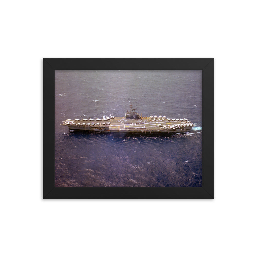 USS Ranger (CV-61) Framed Ship Photo - Top Gun 25