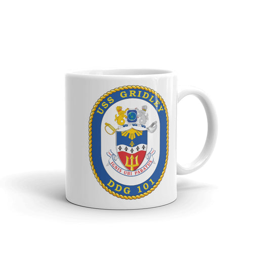 USS Gridley (DDG-101) Ship's Crest Mug