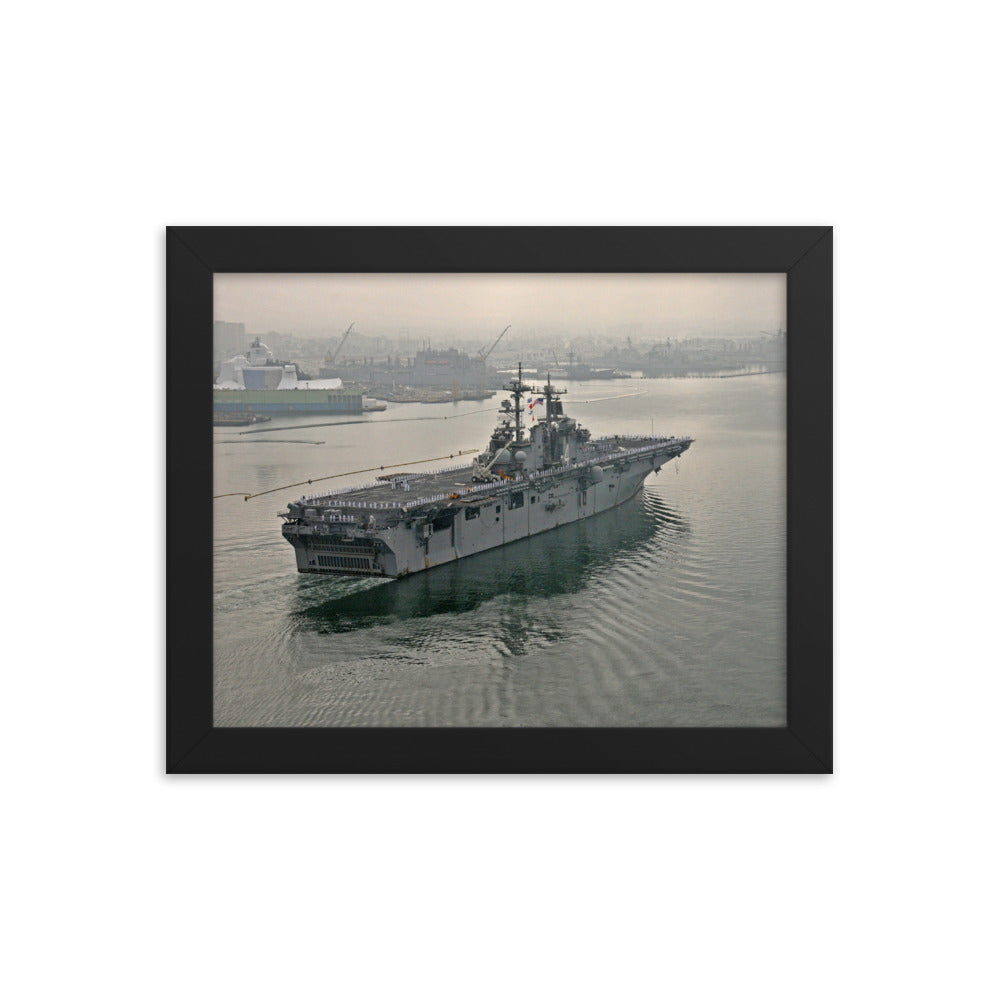 USS Boxer (LHD-4) Framed Ship Photo