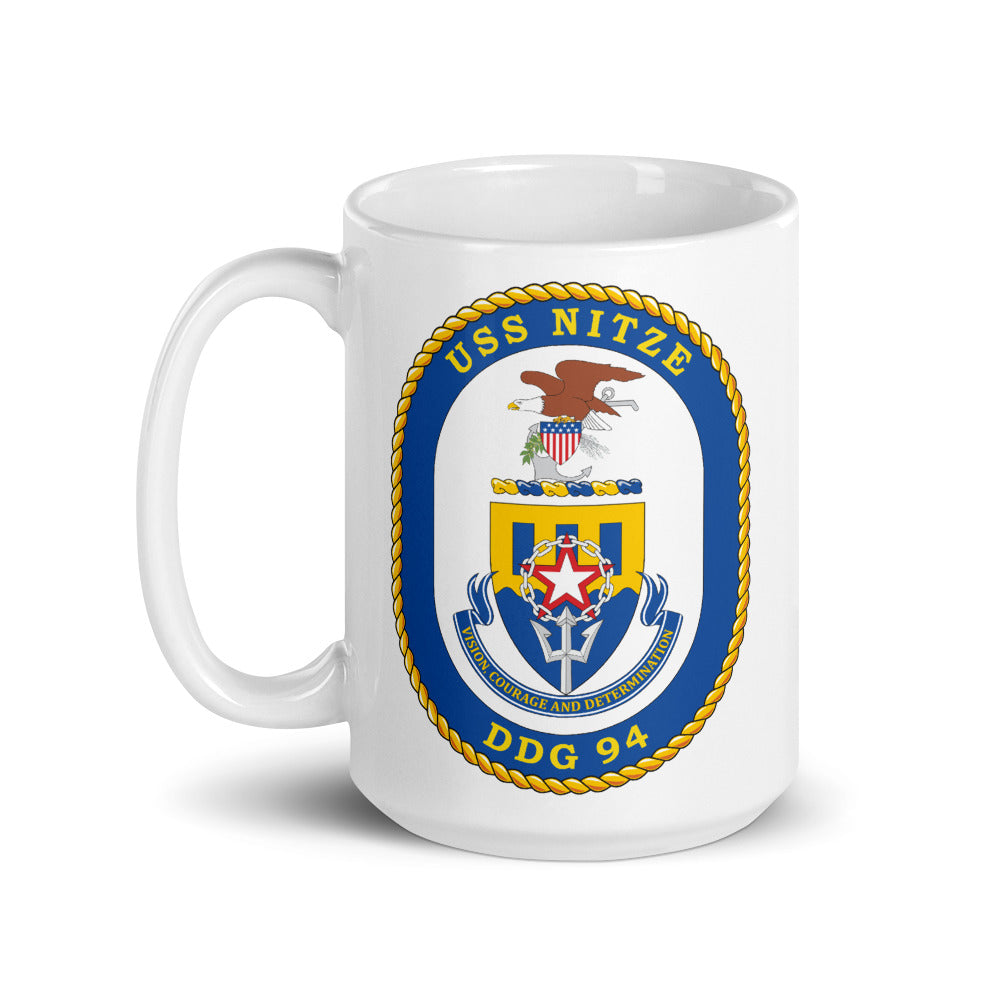 USS Nitze (DDG-94) Ship's Crest Mug