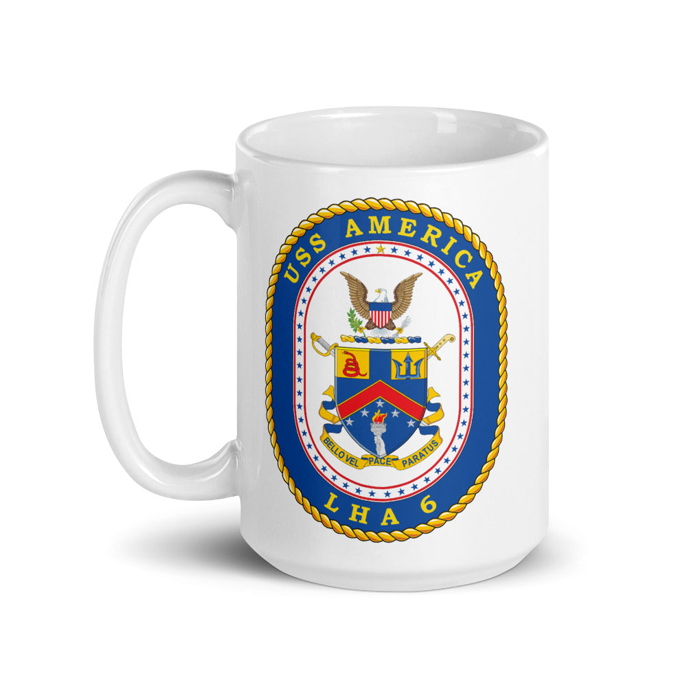 USS America (LHA-6) Ship's Crest Mug
