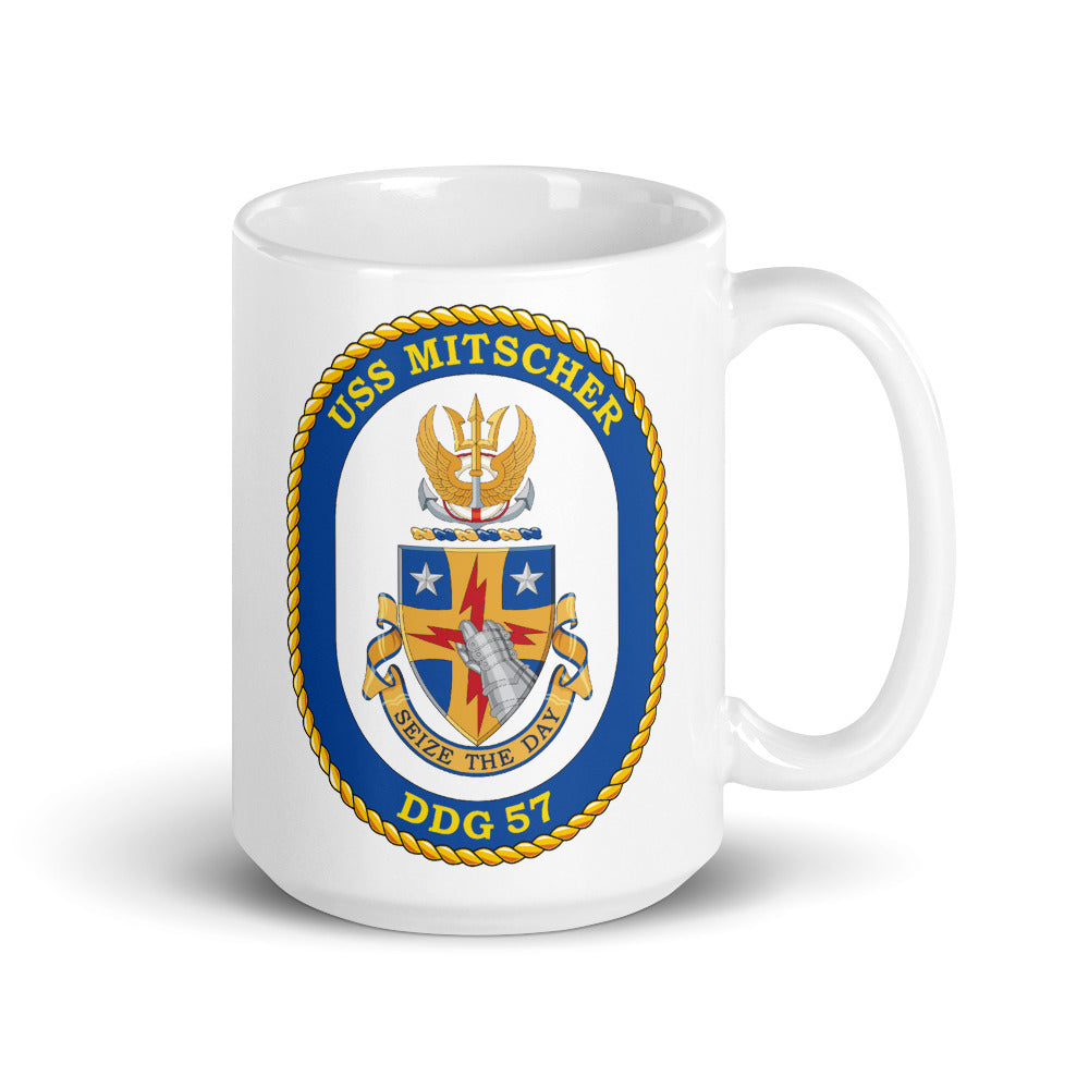 USS Mitscher (DDG-57) Ship's Crest Mug