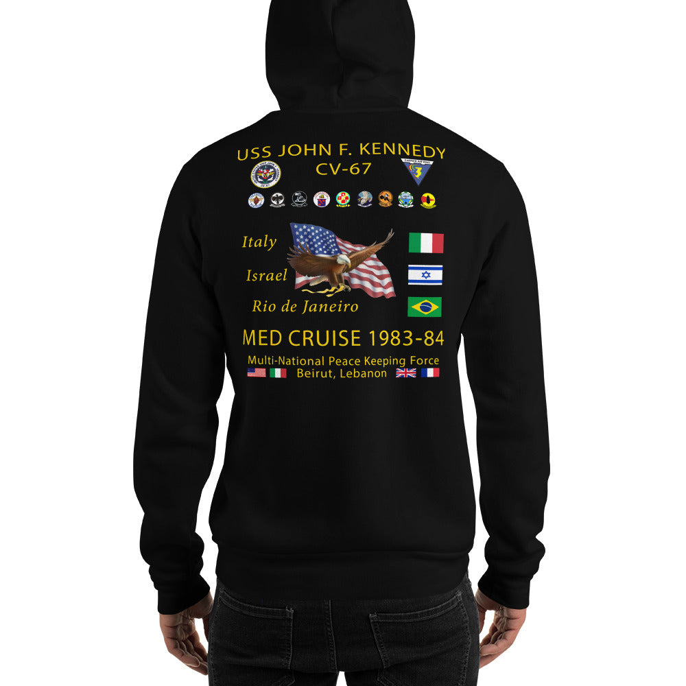 USS John F. Kennedy (CV-67) 1983-84 Cruise Hoodie