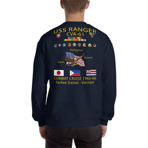 USS Ranger (CVA-61) 1965-66 Cruise Sweatshirt