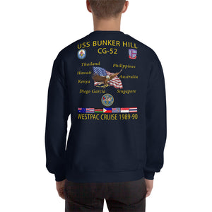 USS Bunker Hill (CG-52) 1989-90 Cruise Sweatshirt