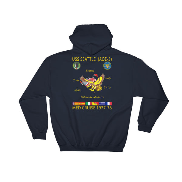 USS Seattle (AOE-3) 1977-78 Cruise Hoodie