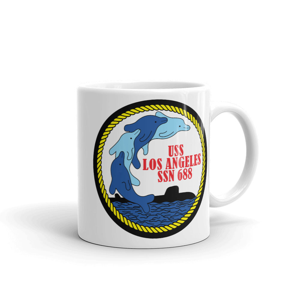 USS Los Angeles (SSN-688) Ship's Crest Mug