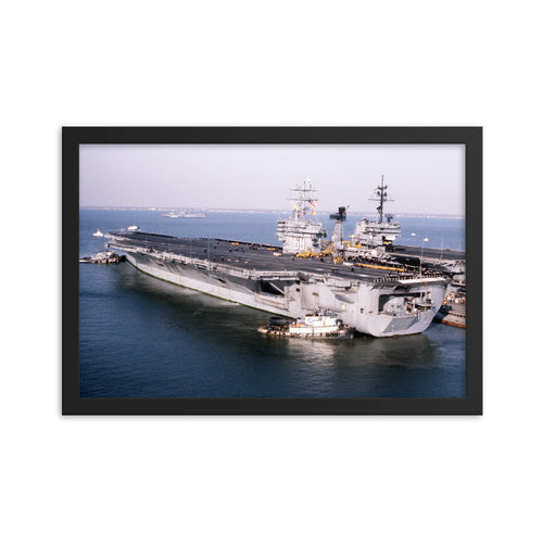 USS Dwight D. Eisenhower (CVN-69) Framed Ship Photo