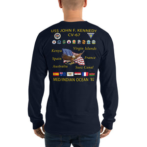 USS John F. Kennedy (CV-67) 1982 Long Sleeve Cruise Shirt
