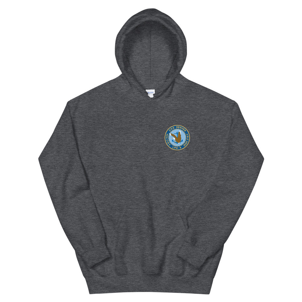 USS Denver (LPD-9) Ship's Crest Hoodie