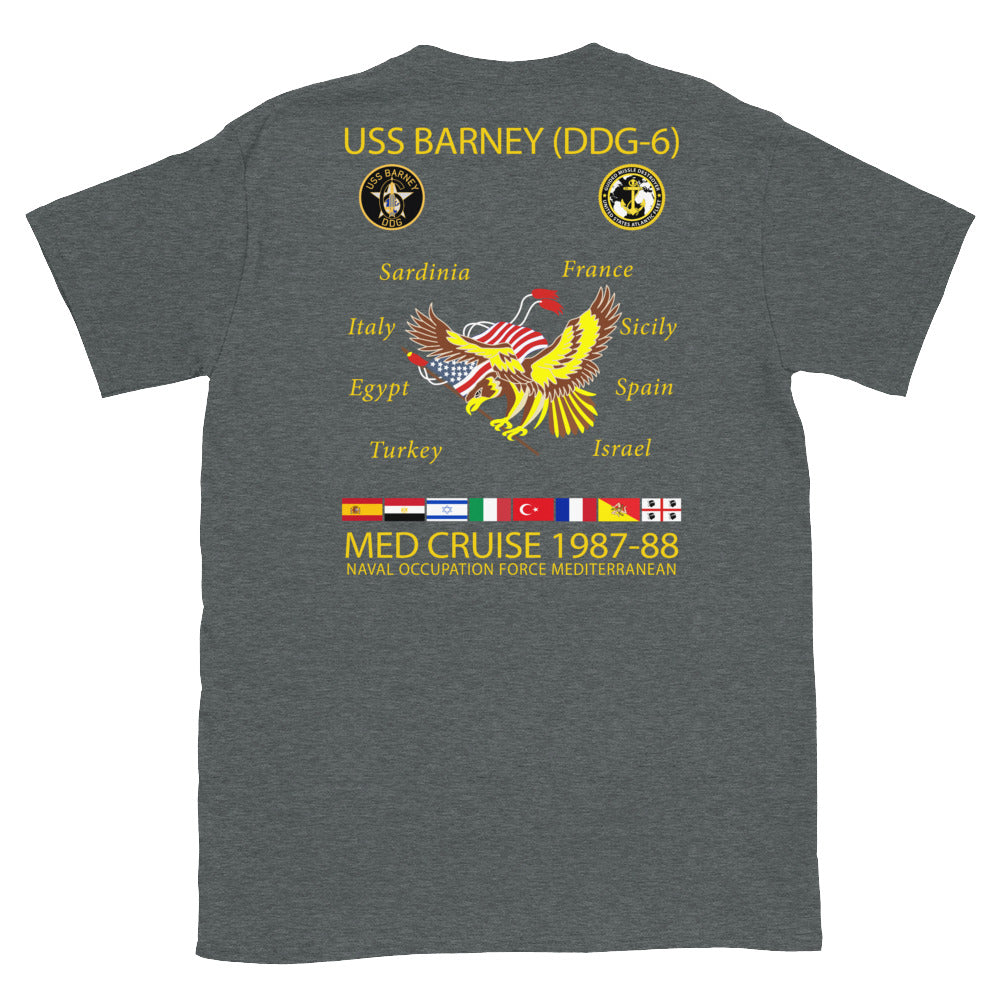 USS Barney (DDG-6) 1987-88 Cruise Shirt