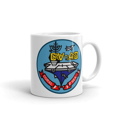 USS Coral Sea (CV-43) Ship's Crest Mug
