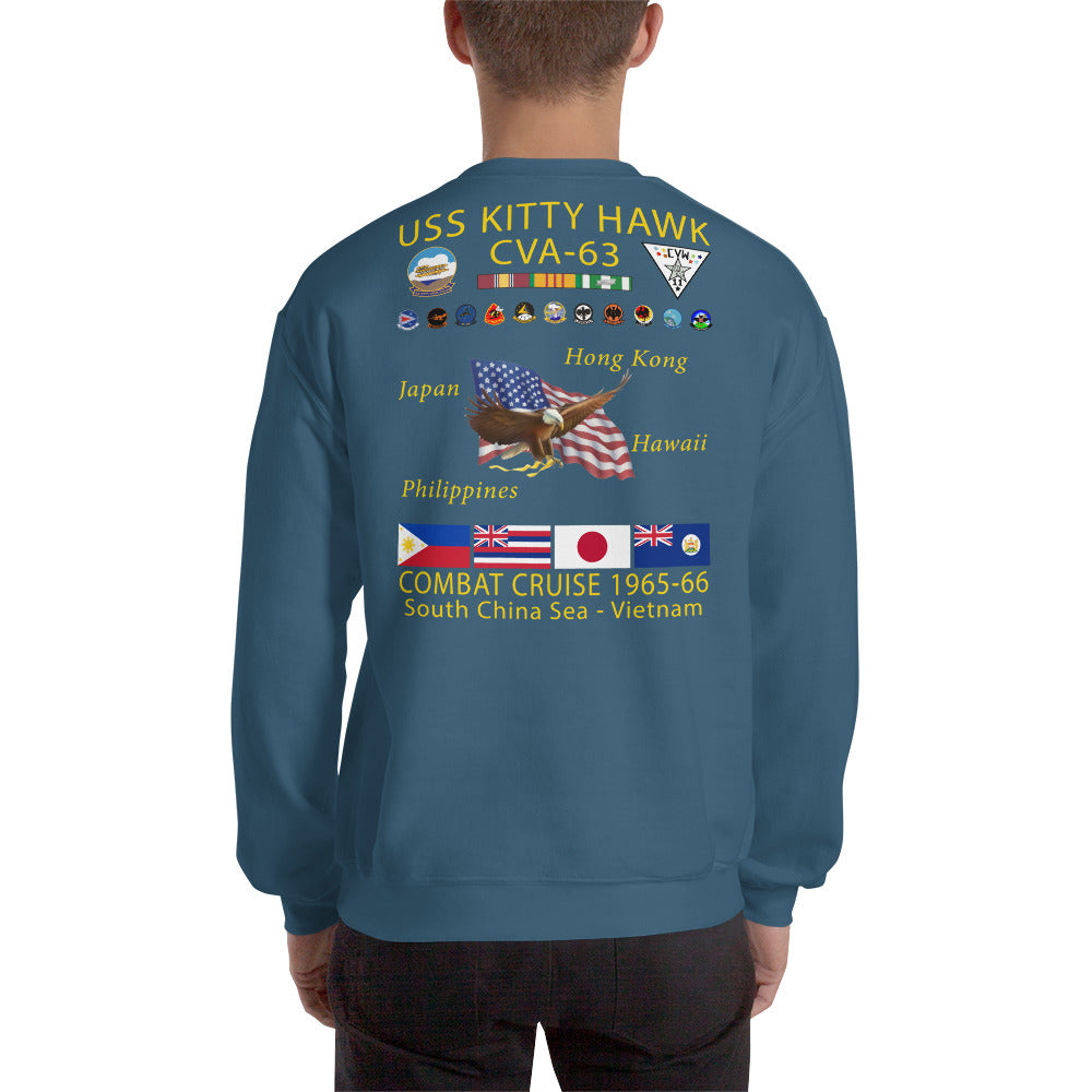 USS Kitty Hawk (CVA-63) 1965-66 Cruise Sweatshirt