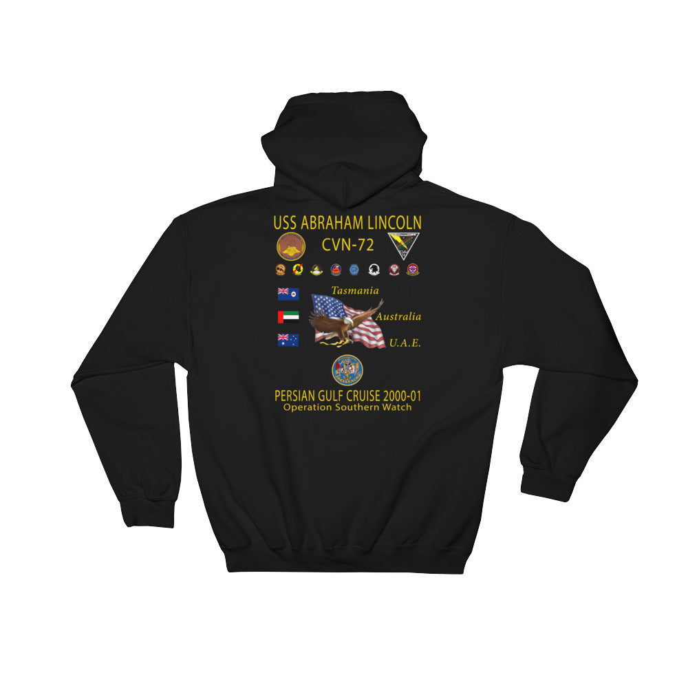 USS Abraham Lincoln (CVN-72) 2000-01 Cruise Hoodie