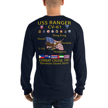 Load image into Gallery viewer, USS Ranger (CV-61) 1991 Long Sleeve Cruise Shirt