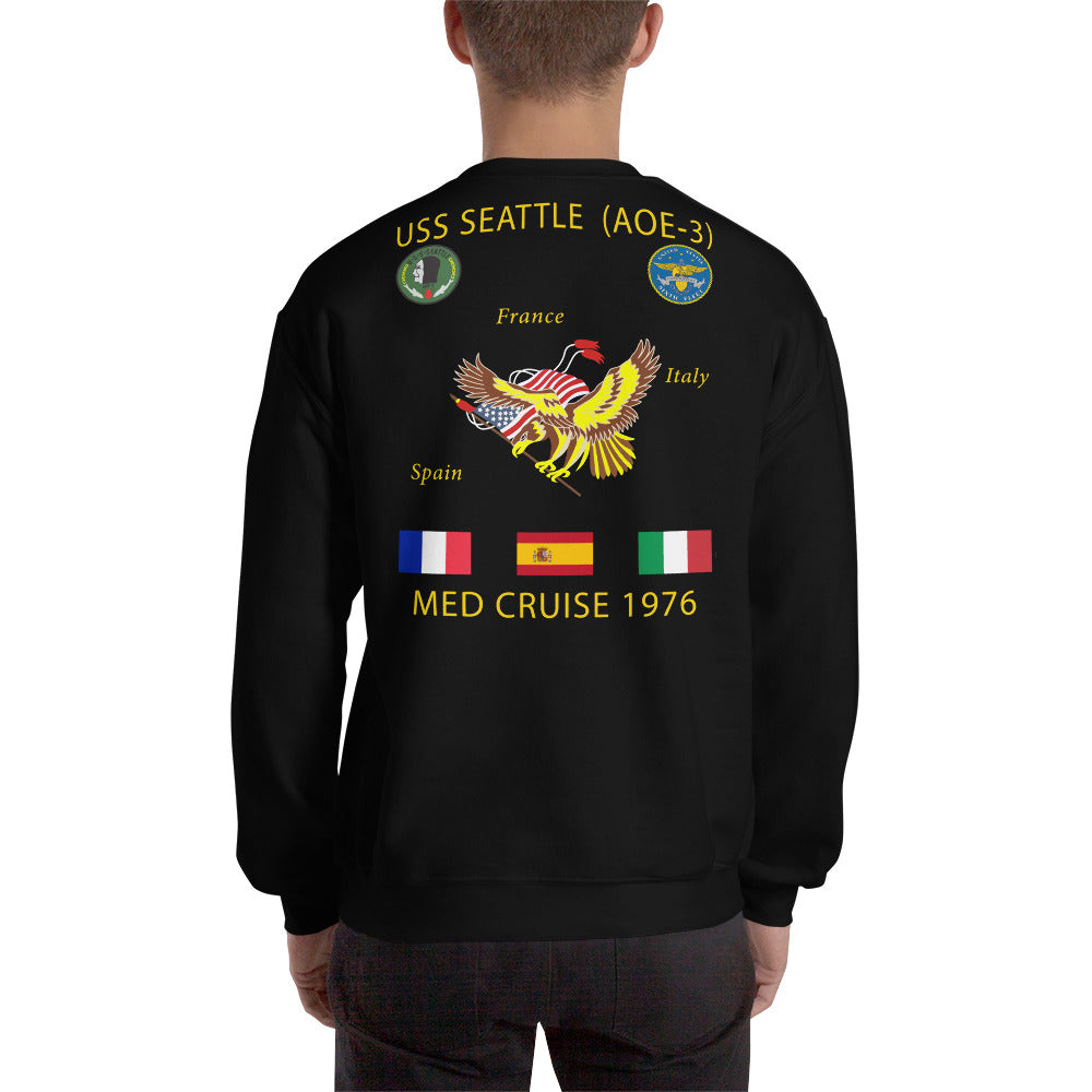 USS Seattle (AOE-3) 1976 Cruise Sweatshirt