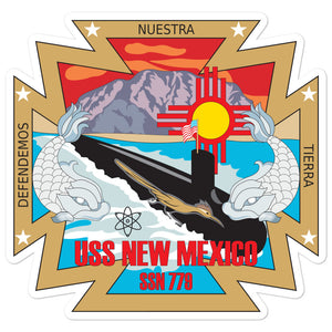 USS New Mexico (SSN-779) Ship's Crest Vinyl Sticker