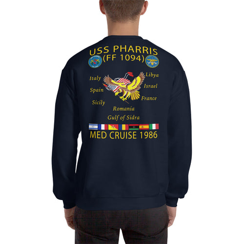 USS Pharris (FF-1094) 1986 Cruise Sweatshirt