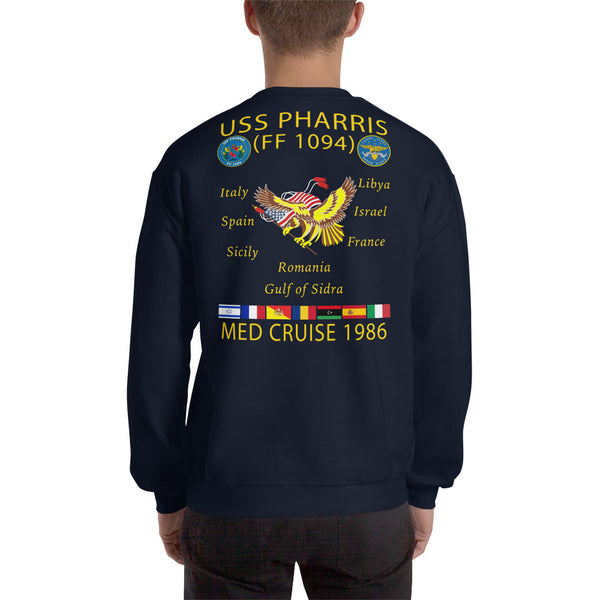 USS Pharris (FF-1094) 1986 Cruise Sweatshirt