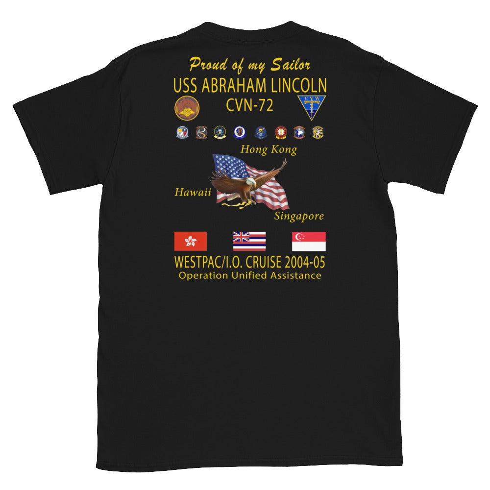 USS Abraham Lincoln (CVN-72) 2004-05 Cruise Shirt - Family