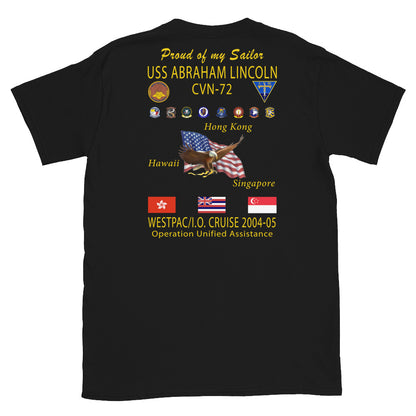 USS Abraham Lincoln (CVN-72) 2004-05 Cruise Shirt - Family