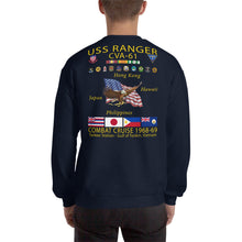 Load image into Gallery viewer, USS Ranger (CVA-61) 1968-69 Cruise Sweatshirt