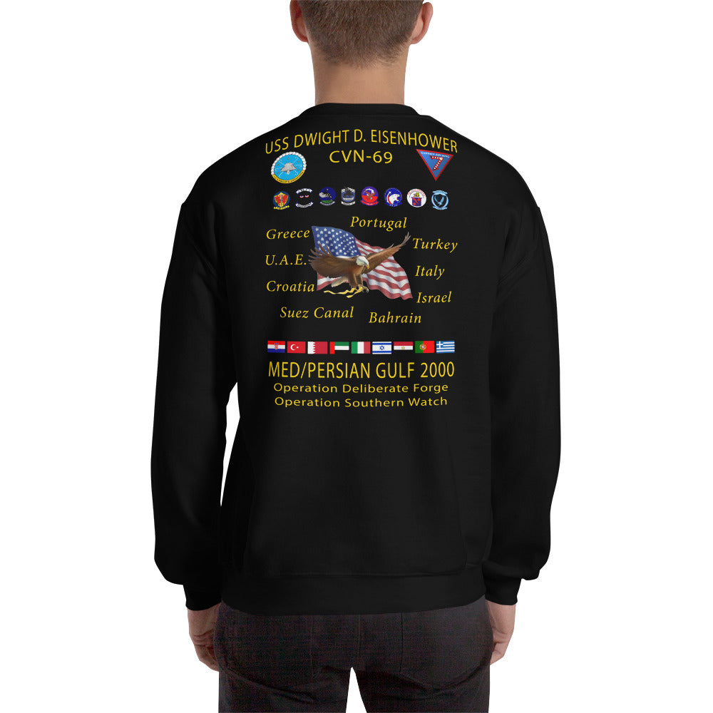 USS Dwight D. Eisenhower (CVN-69) 2000 Cruise Sweatshirt