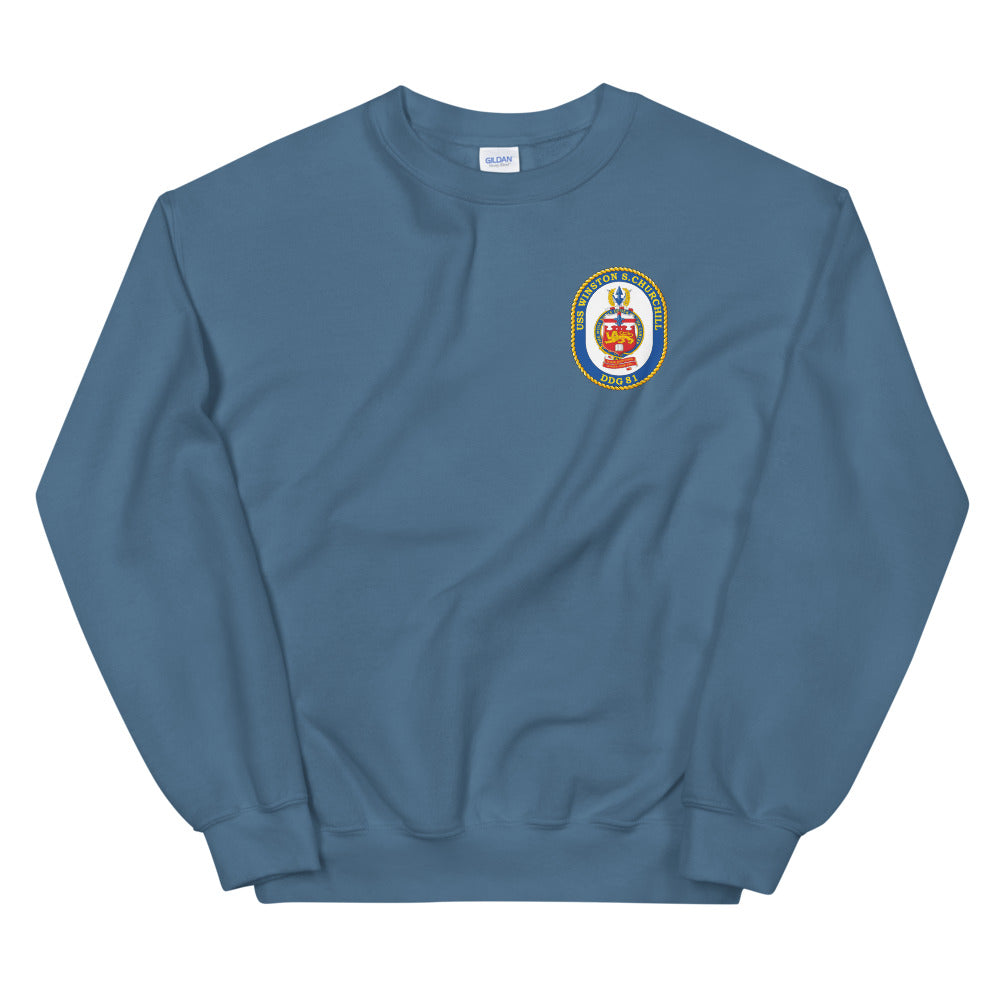 USS Winston S. Churchill (DDG-81) Ship's Crest Sweatshirt