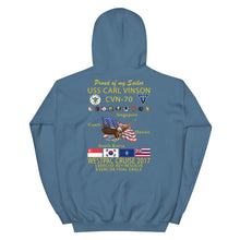 Load image into Gallery viewer, USS Carl Vinson (CVN-70) 2017 Cruise Hoodie - FAMILY