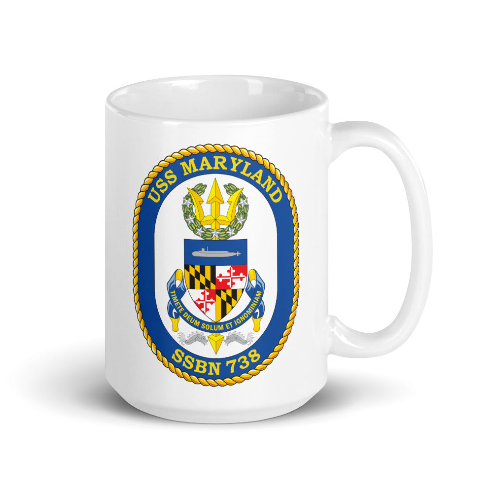 USS Maryland (SSN-738) Ship's Crest Mug