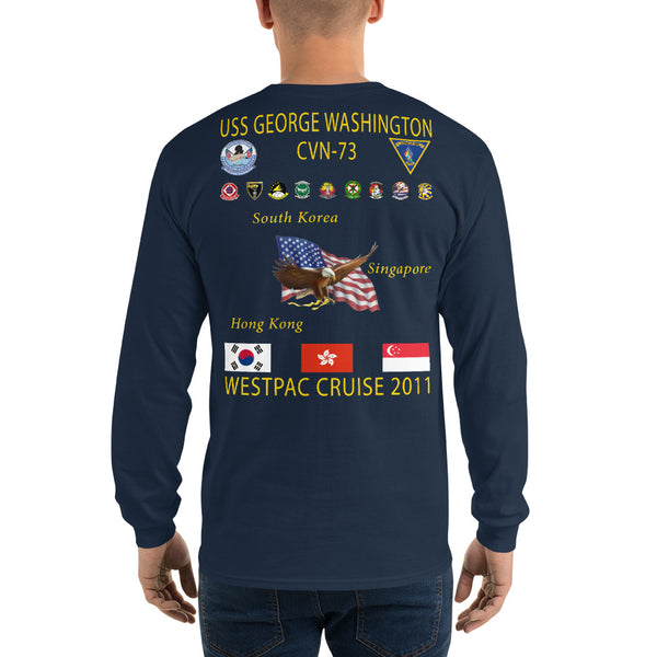 USS George Washington (CVN-73) 2011 Long Sleeve Cruise Shirt