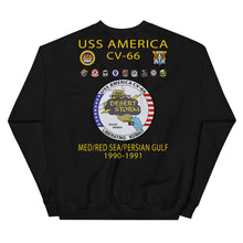 Load image into Gallery viewer, USS America (CV-66) 1990-91 Cruise Sweatshirt (Ver 2)