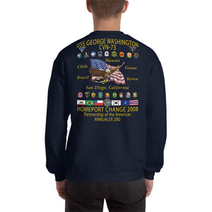 USS George Washington (CVN-73) 2008 Cruise Sweatshirt