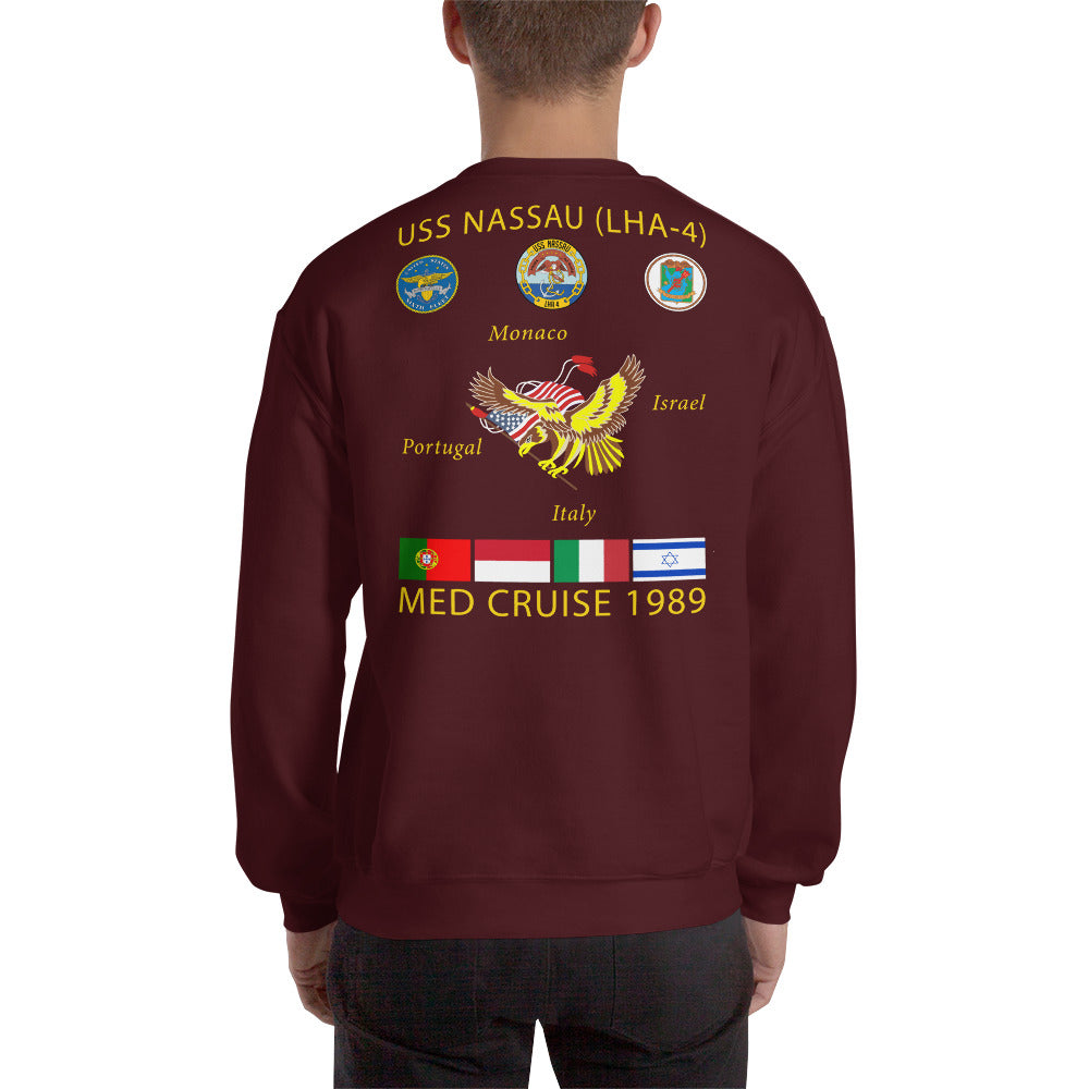 USS Nassau (LHA-4) 1989 Cruise Sweatshirt