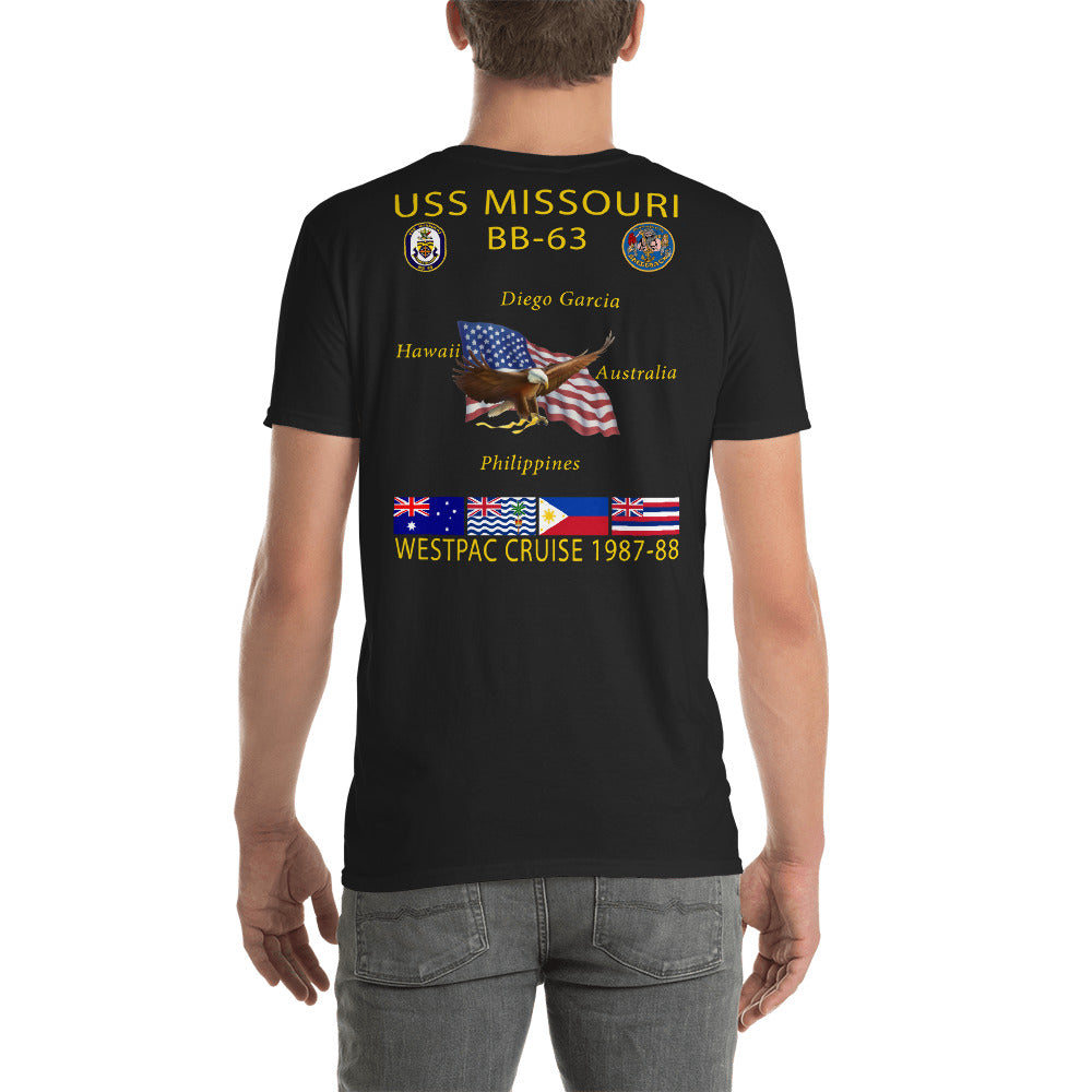 USS Missouri (BB-63) 1987-88 Cruise Shirt