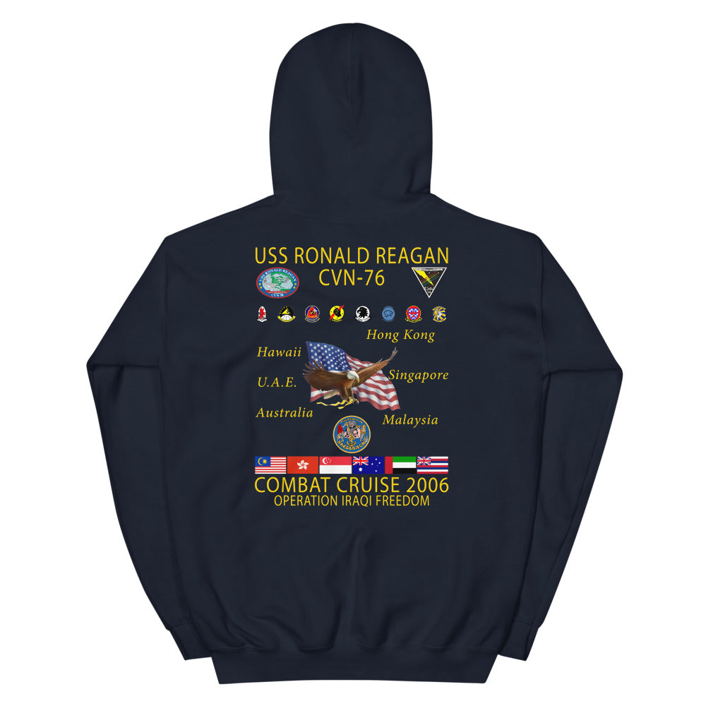 USS Ronald Reagan (CVN-76) 2006 Cruise Hoodie